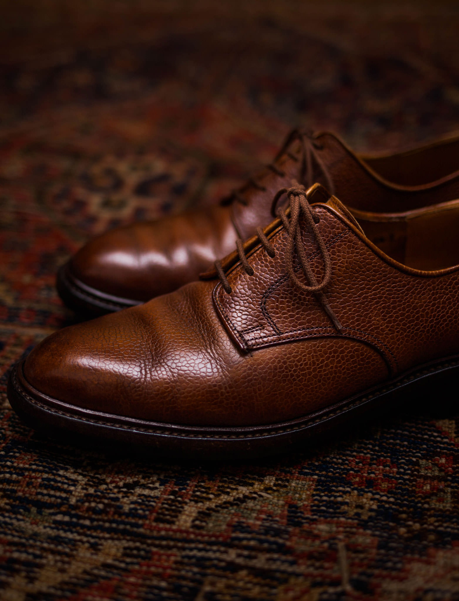 Crockett&Jones Tan Scotch Grain