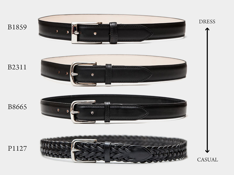 Whitehouse Cox B2311 BLACK CALF BELT