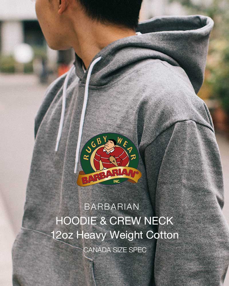 BARBARIAN バーバリアン 12oz Heavy weight cotton HOODIE&CREW NECK ...