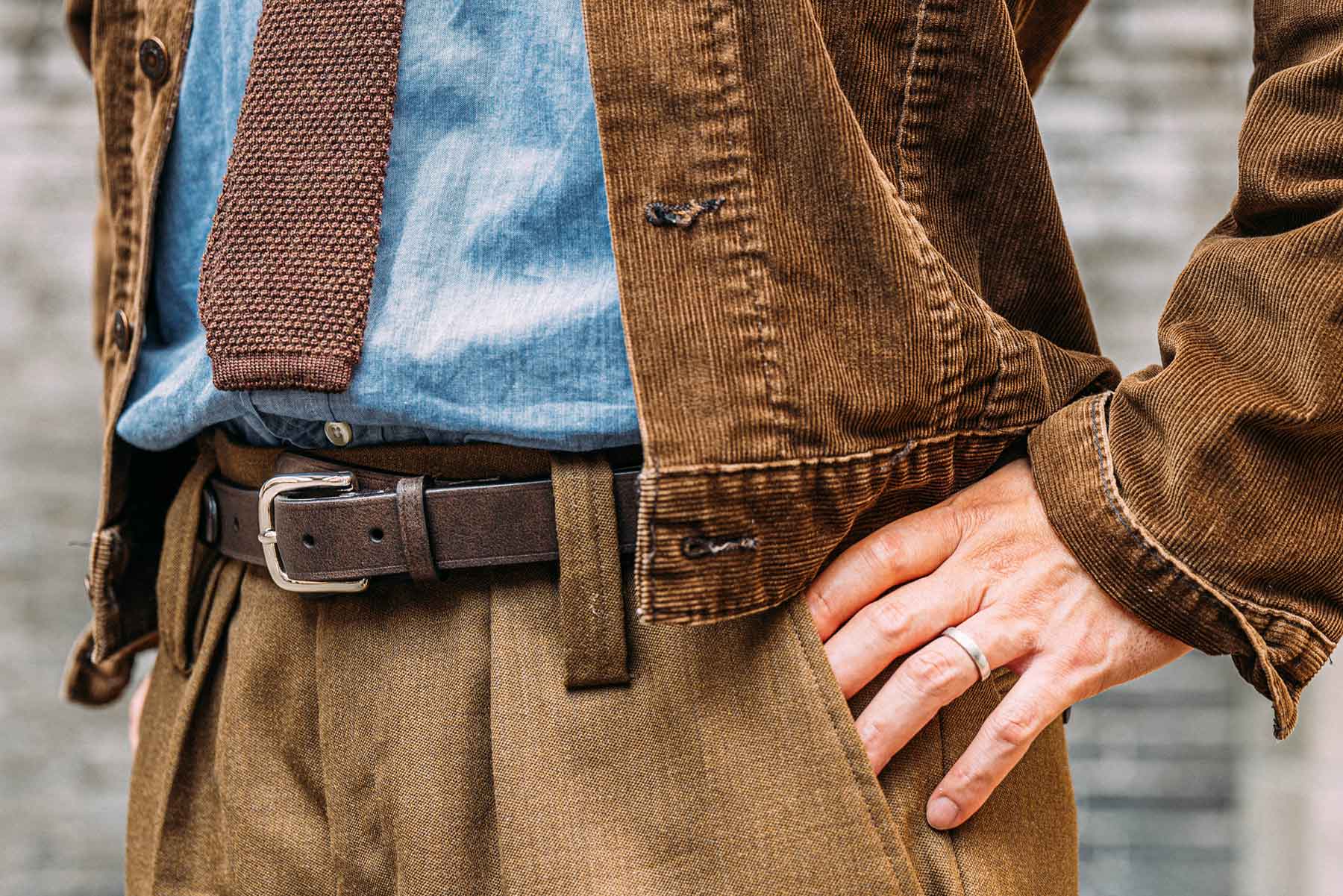 ホワイトハウスコックス B2451 SANDHURST HIDE BELT