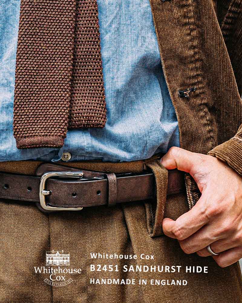 ホワイトハウスコックス B2451 SANDHURST HIDE BELT