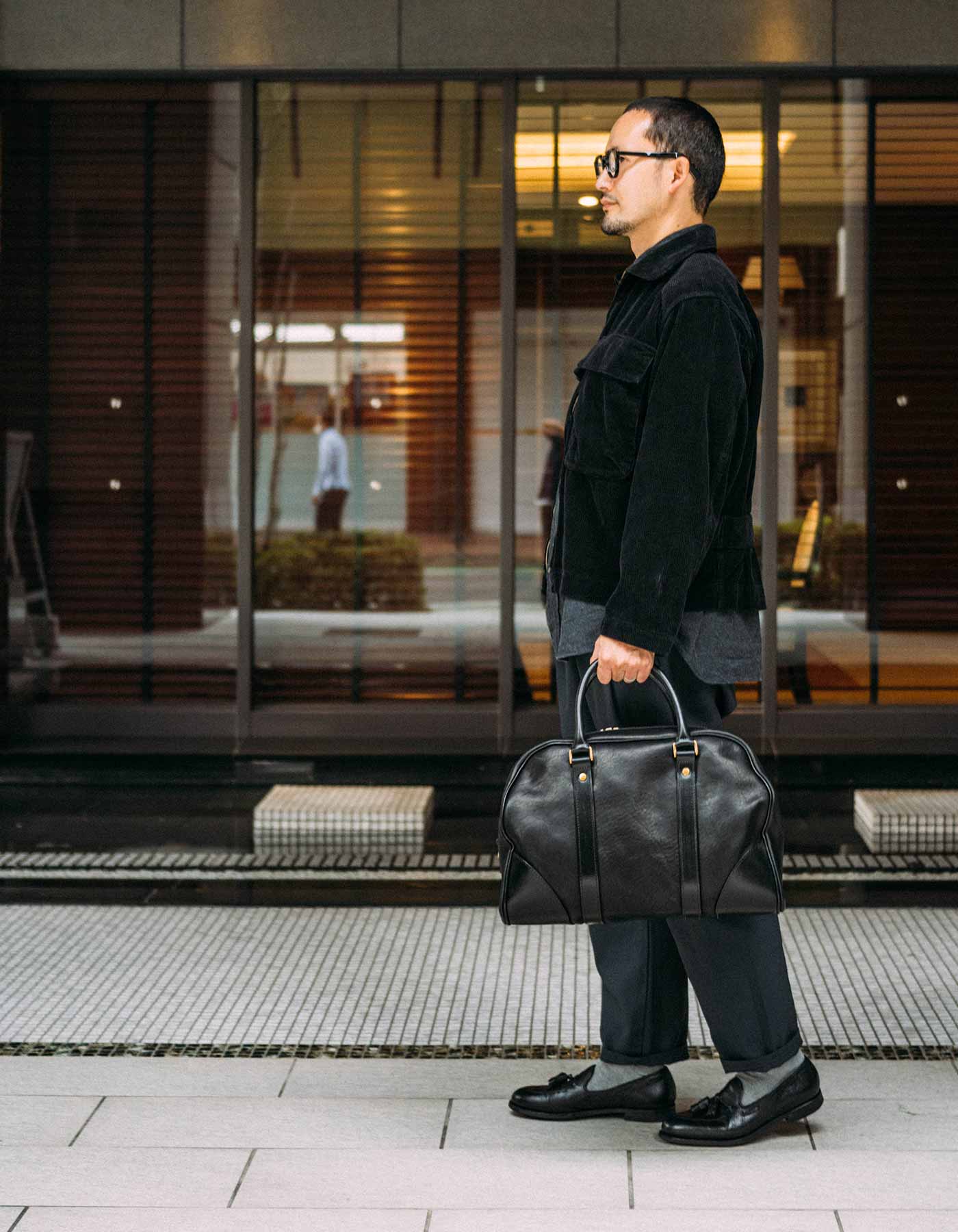 Whitehouse Cox ホワイトハウスコックス SAFARI LEATHER BOSTON BAG 