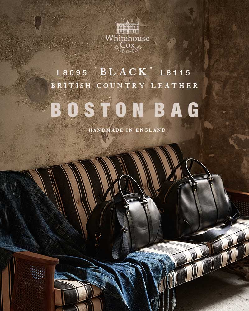 Whitehouse Cox ホワイトハウスコックス BOSTON BAG BLACK -British