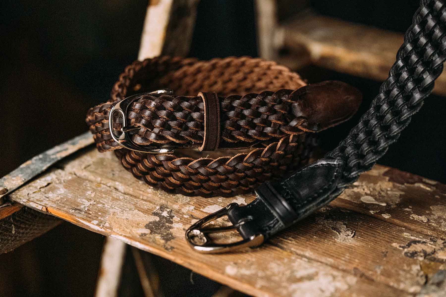 Whitehouse Cox ホワイトハウスコックス P2477 STIRRUP BUCKLE PLAITED 