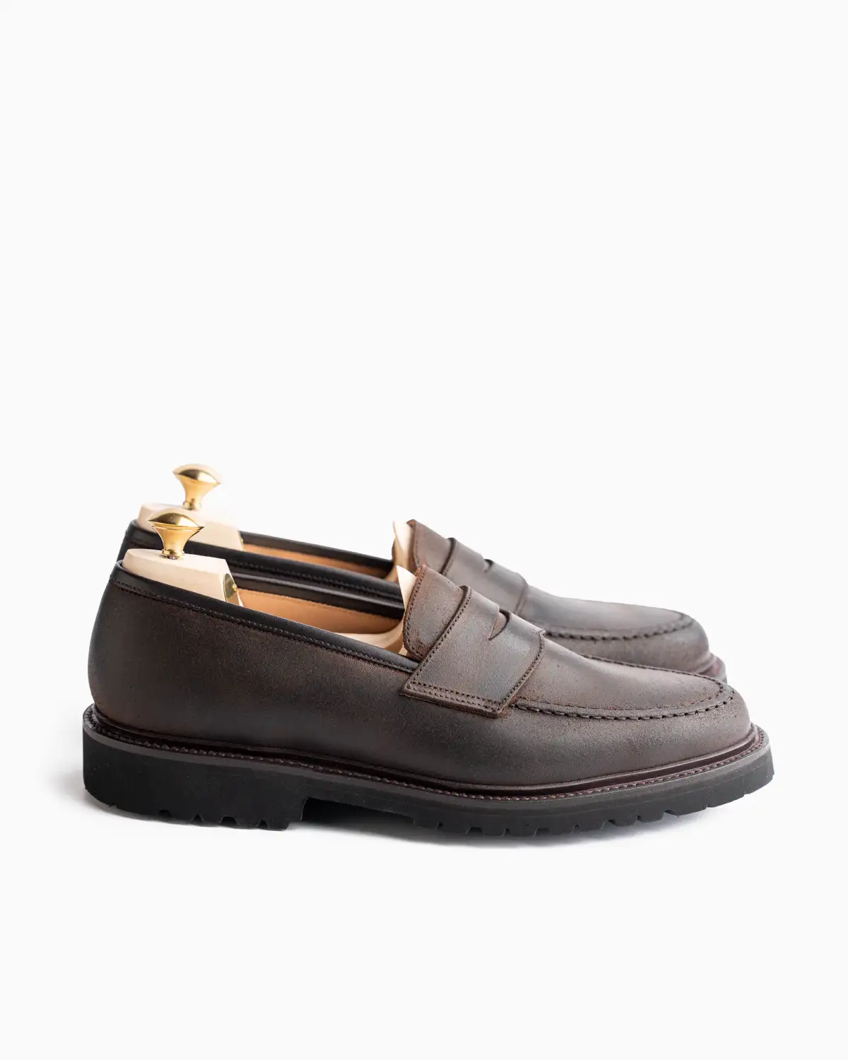 DARK BROWN Rough-Out SUEDE