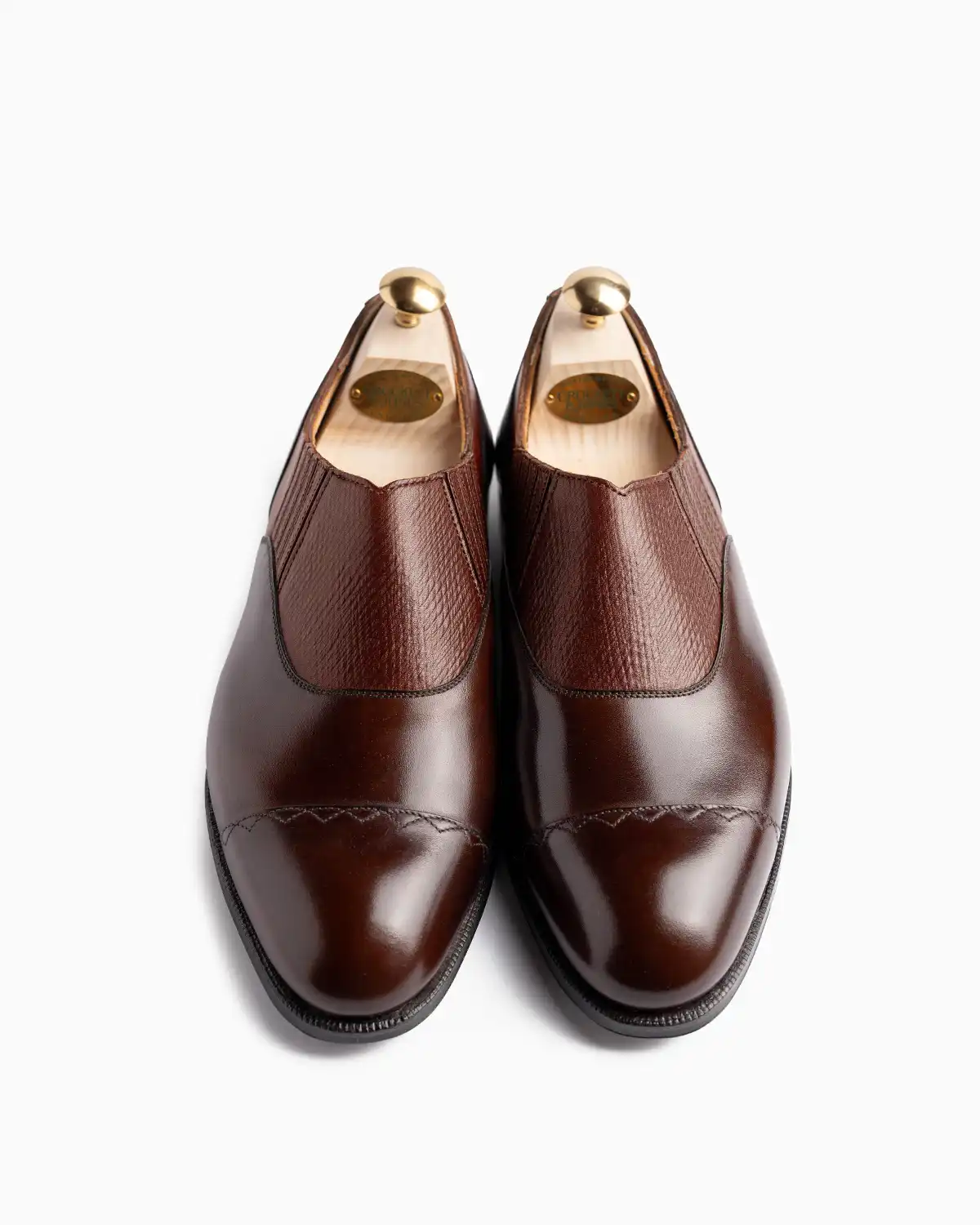 DARK BROWN ANTIQUE CALF_RUSSIAN GRAIN
