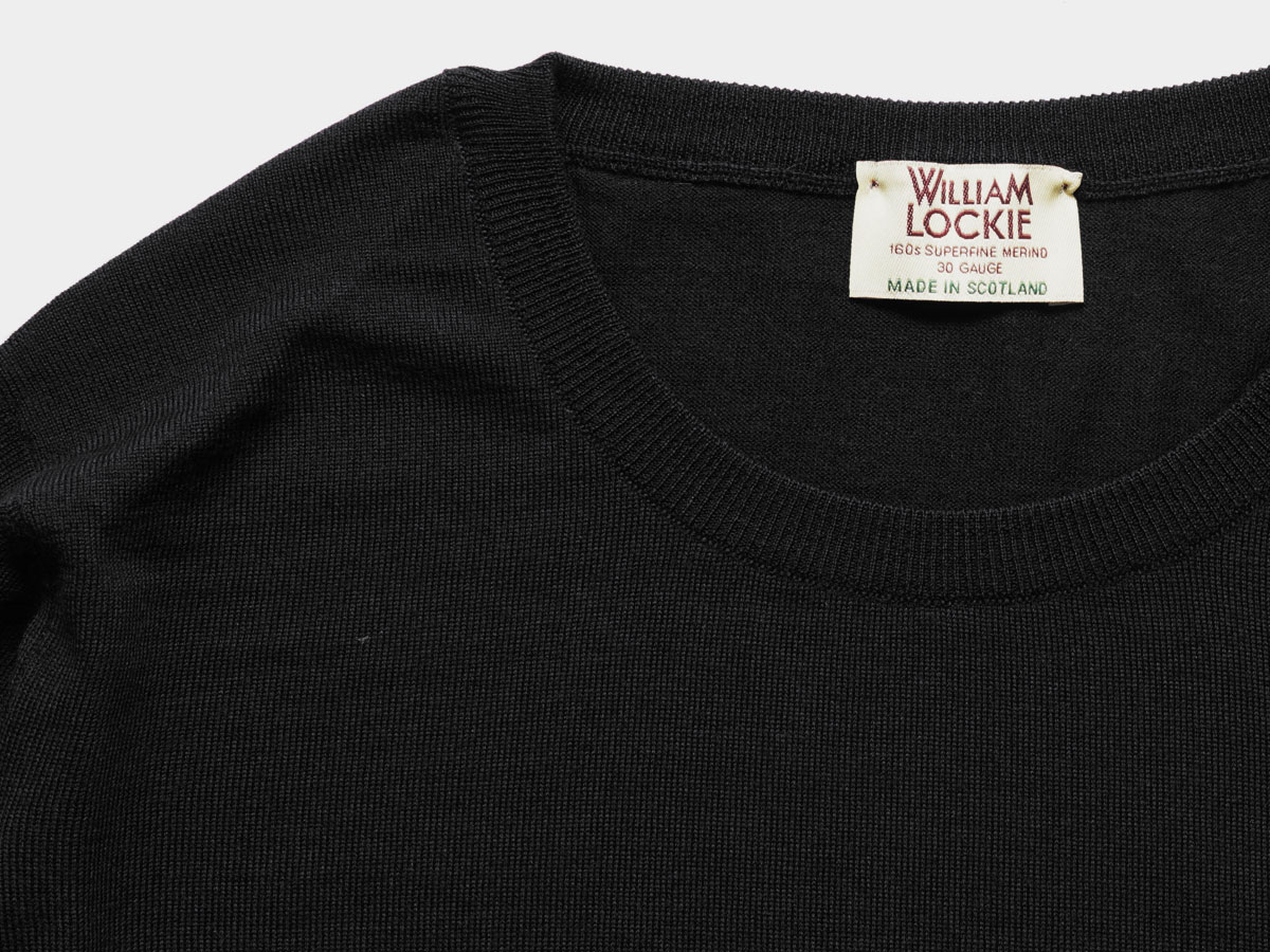 William Lockie ウイリアム・ロッキー MERINO WOOL CREW NECK ニット